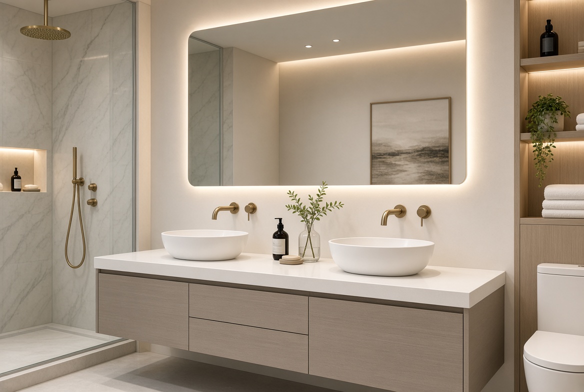 Modern bathroom vanity